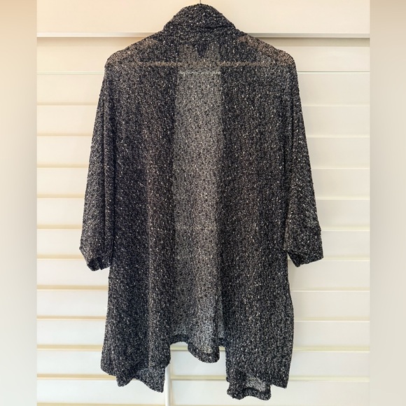 Torrid Black and White Sheer Cardigan - Picture 4 of 6